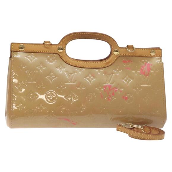 LOUIS VUITTON Monogram Vernis Roxbury Drive Hand Bag Noisette M91372 - Picture 1 of 16